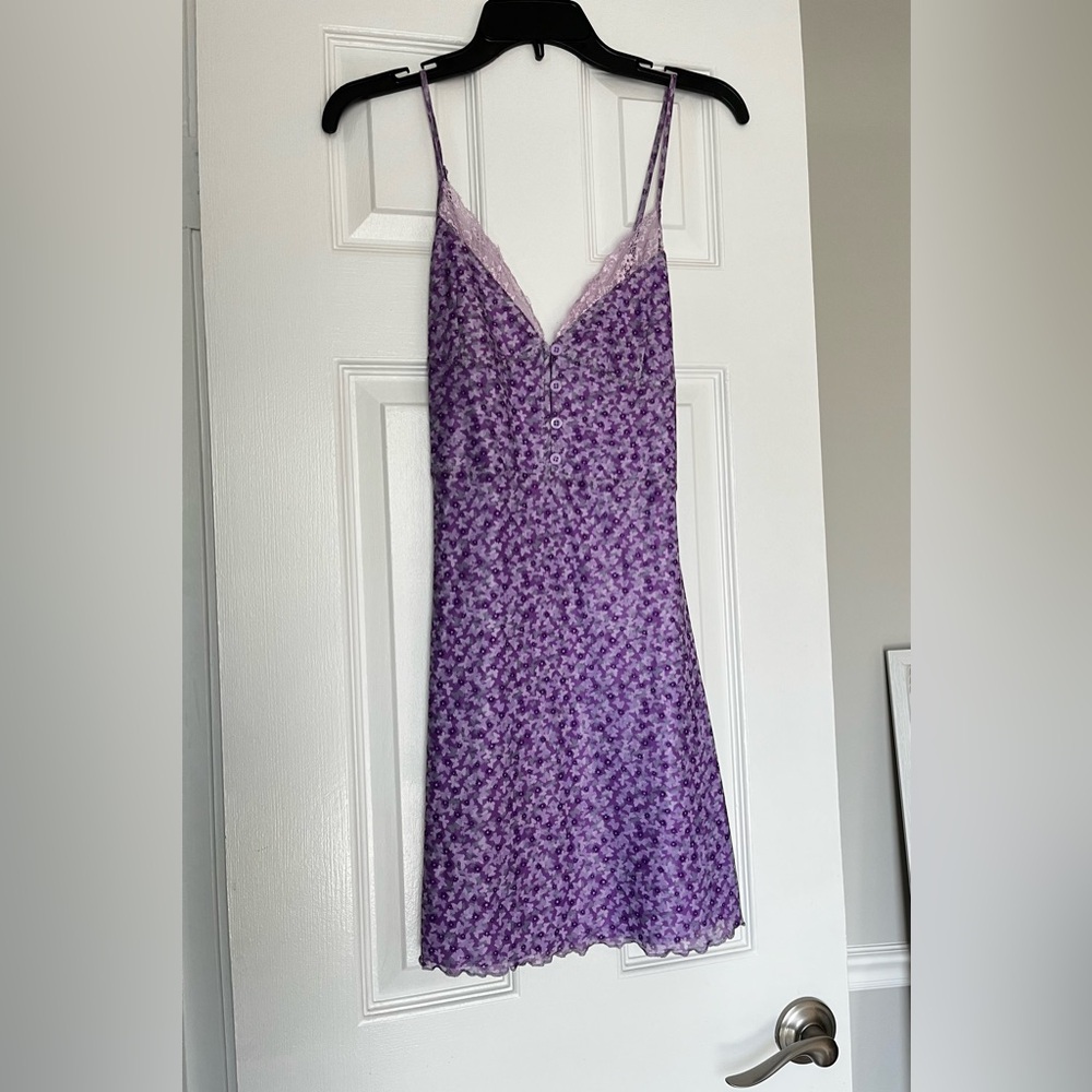 Purple Lace Trim Motel Dress